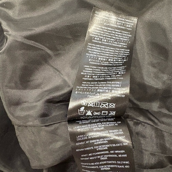 Ladies GBG Los Angeles Black “Leather” Moto Jacket Asymmetrical Design - Picture 6 of 6